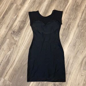American Apparel LBD with sheer shoulder and low back!